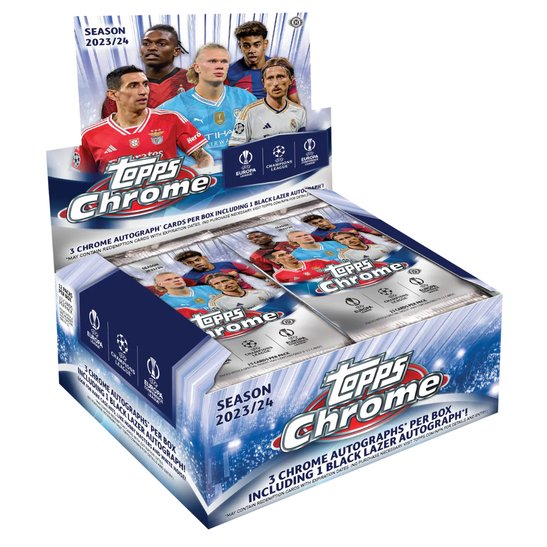 Topps Chrome UEFA Club Competitions Jumbo Box 2023-24