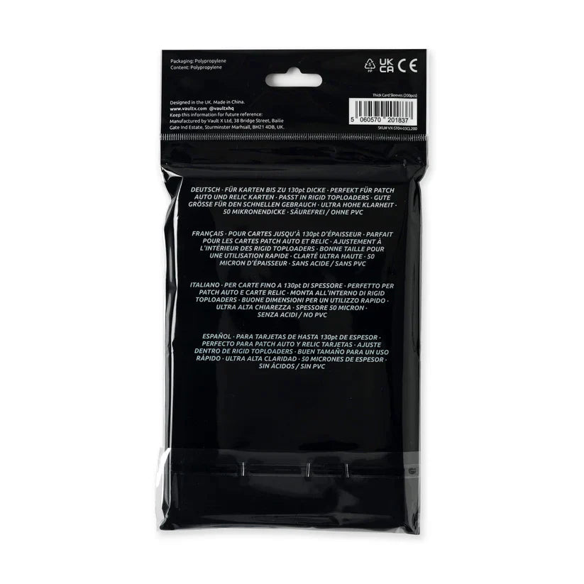 Vault X Card Sleeves for Thick Cards