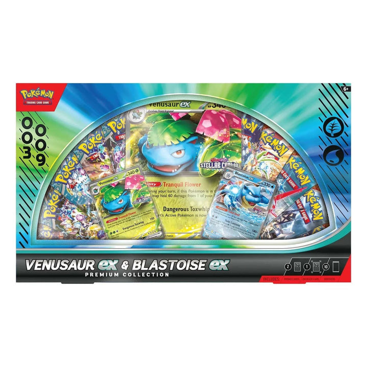 LinaLabo - Pokemon TCG: Venusaur ex & Blastoise ex Premium Collection