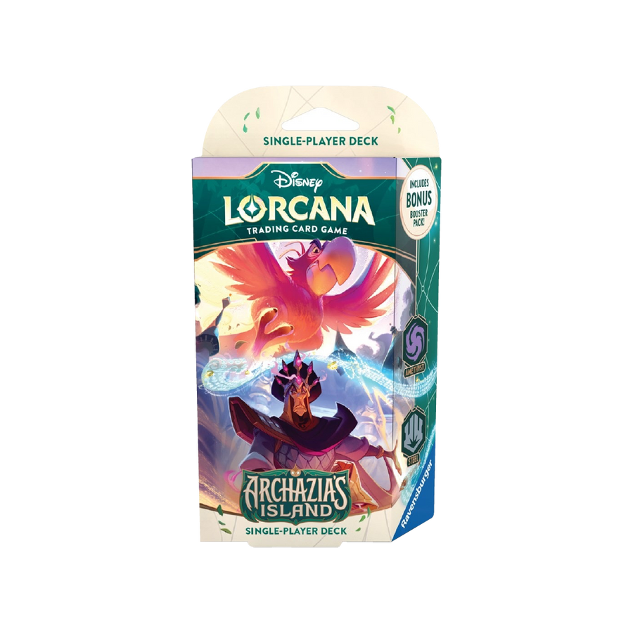 Disney Lorcana Archazia’s Island Starter Deck – Amethyst & Steel