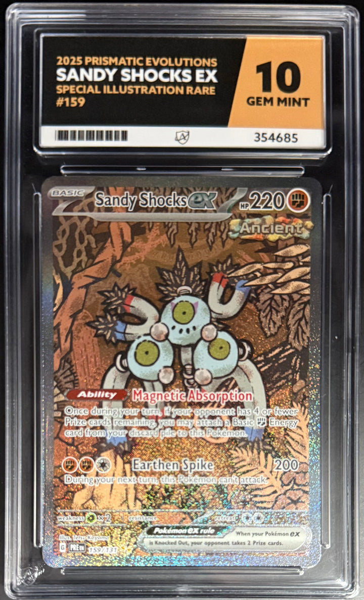 Pokemon Sandy Shocks 159/131 Special Illustration Rare Pokemon Prismatic Evolutions 2025 ACE10