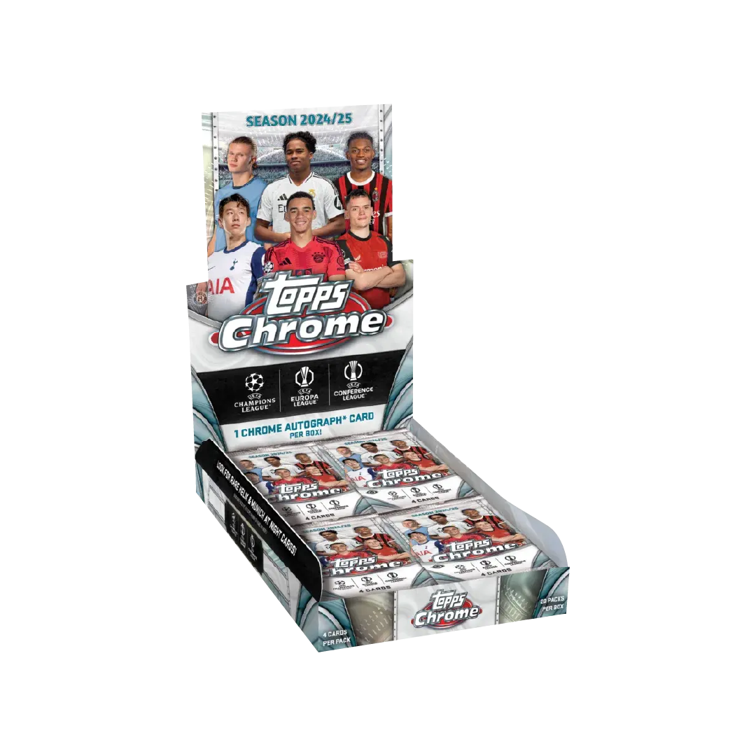 Topps Chrome UEFA Club Competitions UCC 2024-25 Hobby Box