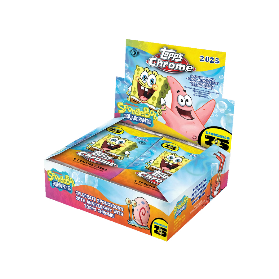 Topps Chrome SpongeBob 25th Anniversary 2025 Hobby Box