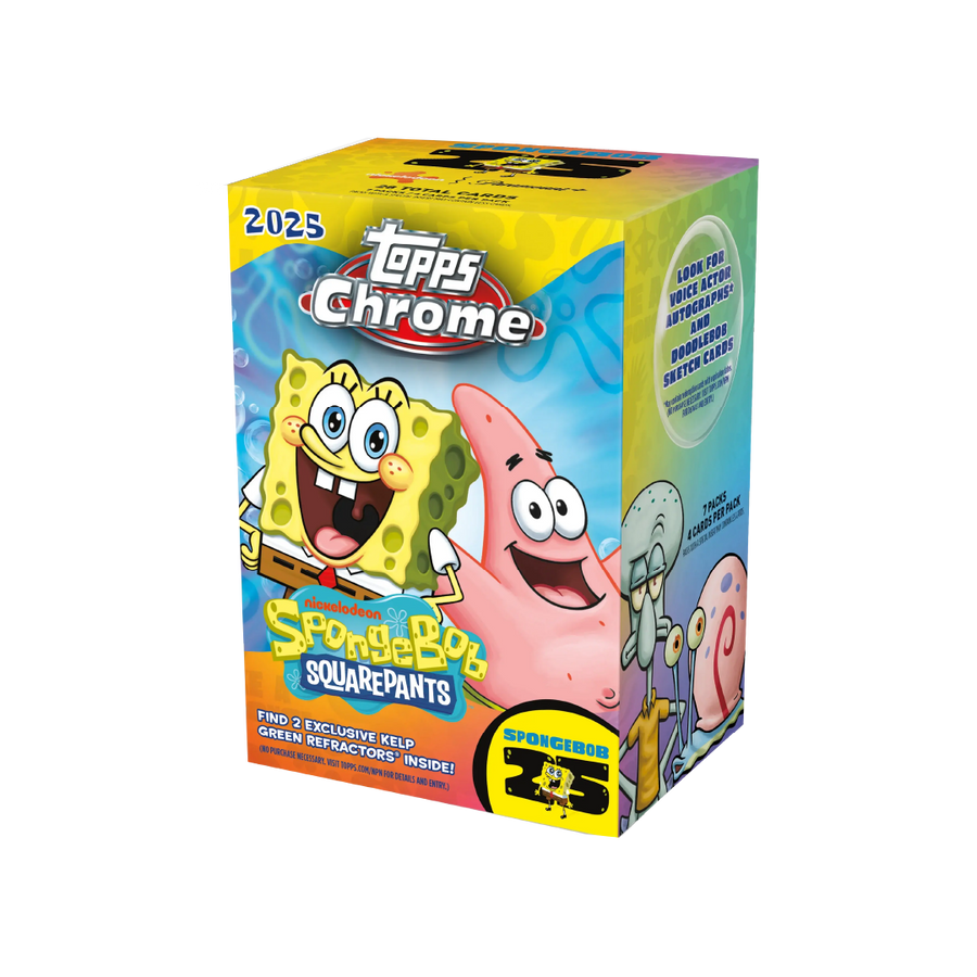 Topps Chrome SpongeBob 25th Anniversary 2025 Value Box