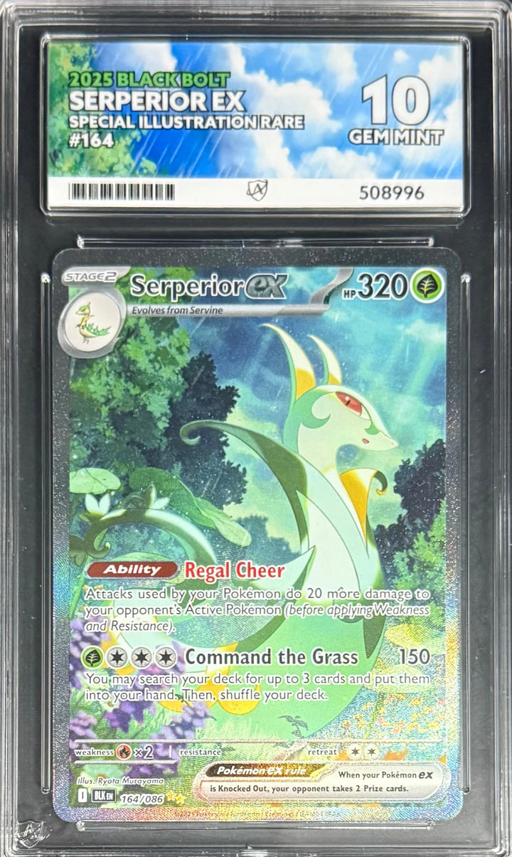 Pokemon Serperior EX 164/86 Special Illustration Pokemon Black Bolt 2025 ACE10