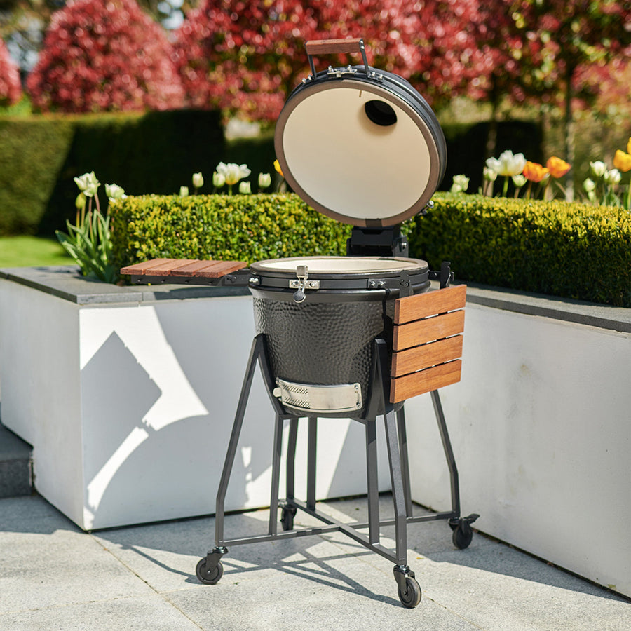 Kamado BBQ 22" Ceramic Grill in Black