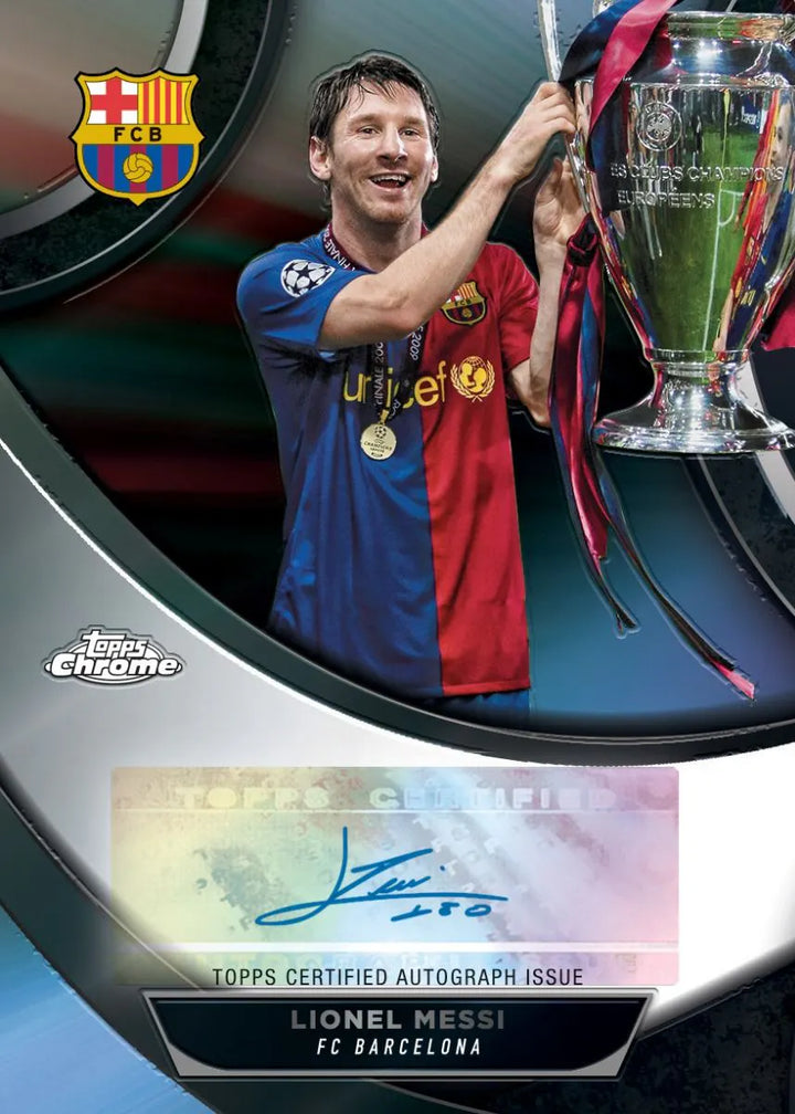 Topps Chrome UEFA Club Competitions Hobby Box 2023-24