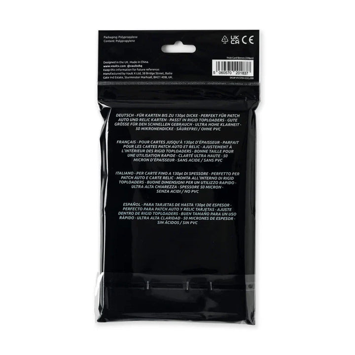 Vault X Card Sleeves for Thick Cards