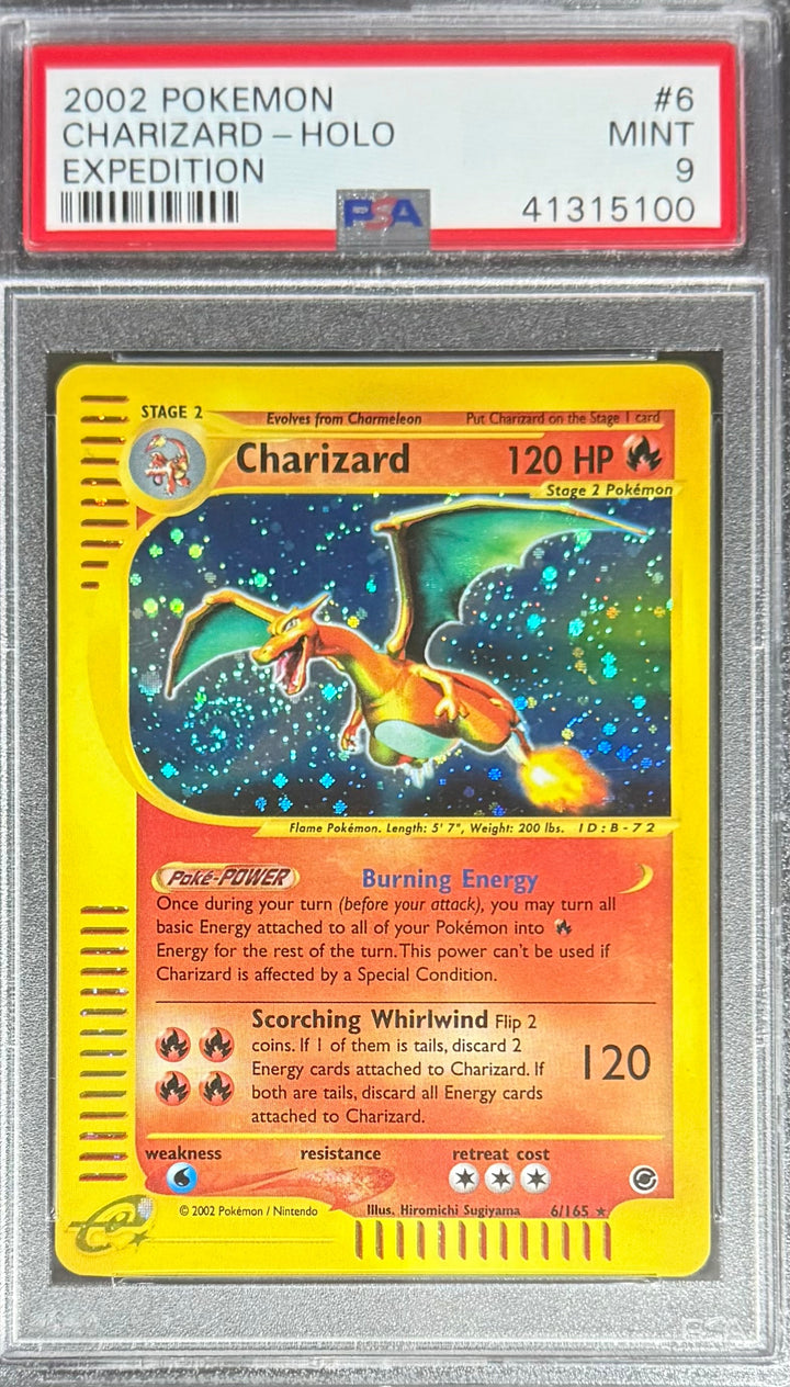 Pokemon Charizard 6/165 Holo Pokemon Expedition 2002 PSA9