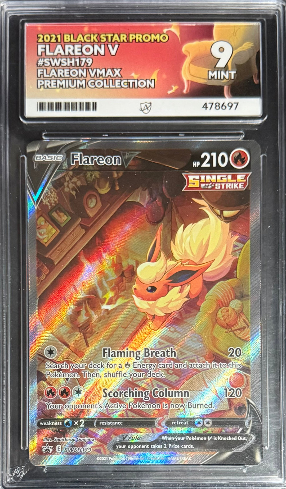 Pokemon Flareon Vmax Pokemon Black Star Promo Premium Collection 2021 ACE9