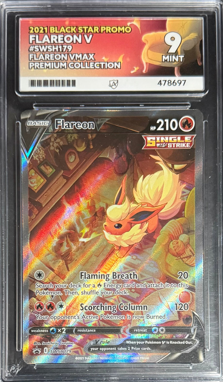 Pokemon Flareon Vmax Pokemon Black Star Promo Premium Collection 2021 ACE9