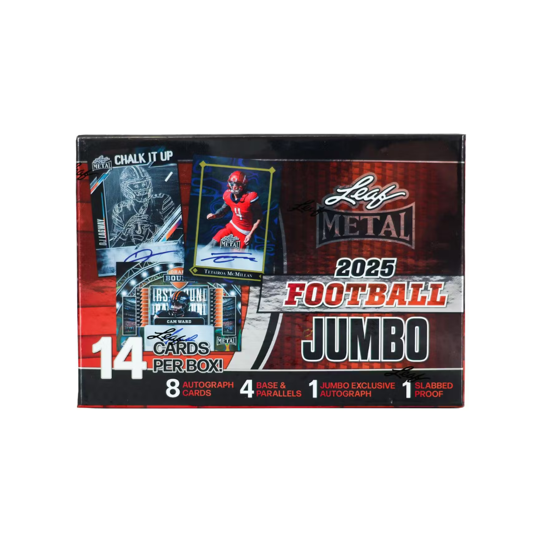 2025 Leaf Metal Football Jumbo Box