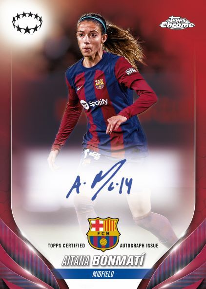 Topps Chrome® UEFA Women's Champions League Hobby Box 2023-24