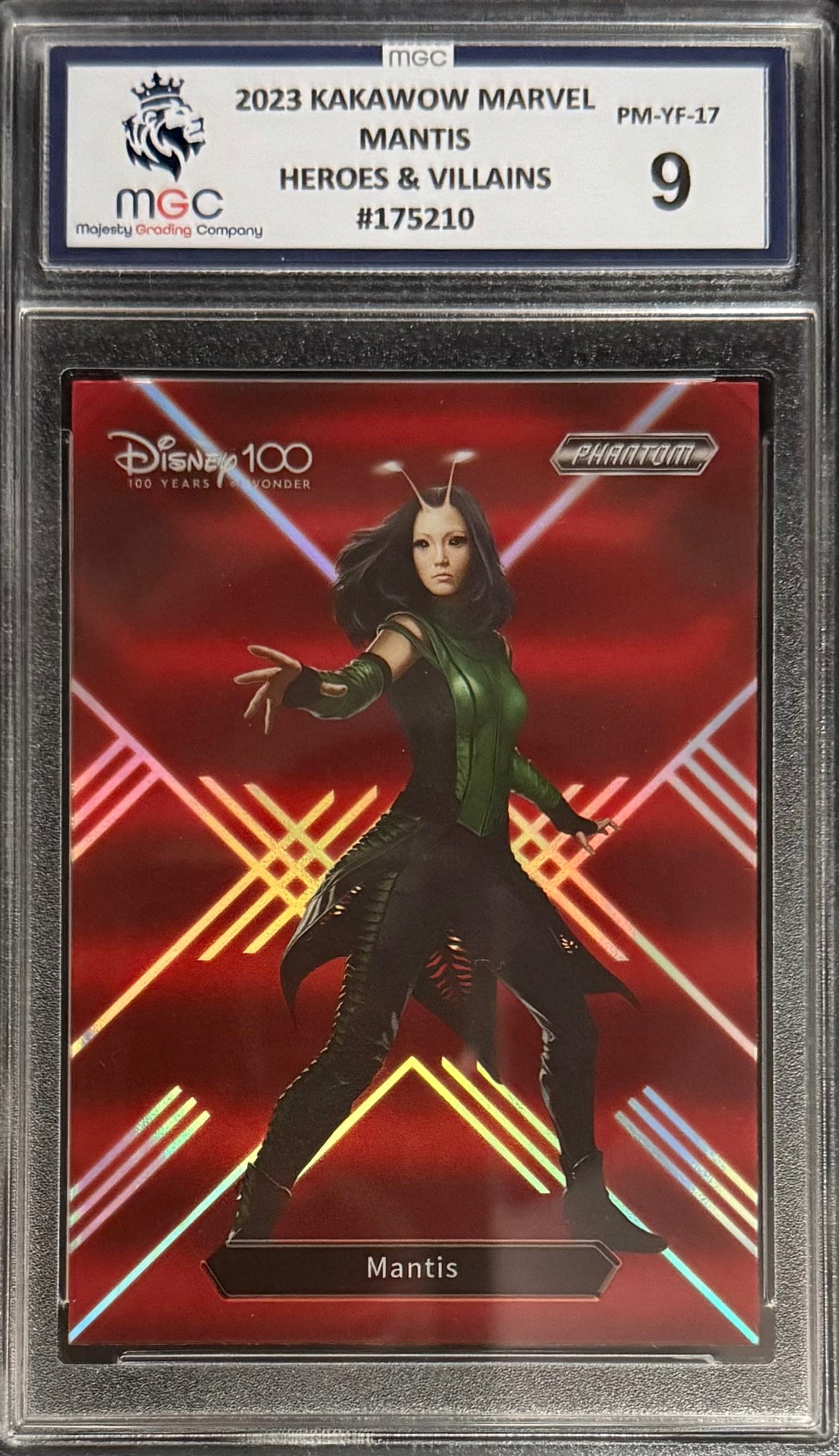 Kakawow Mantis Heroes & Villains Card Kakawow Disney 100 Marvel 2023 MGC9