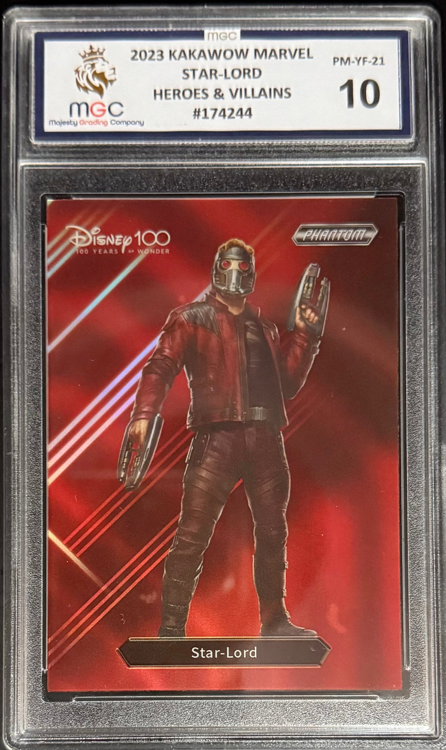 Kakawow Star Lord Heroes & Villains Card Kawasaki Phantom Marvel Disney 100 2023 MGC10