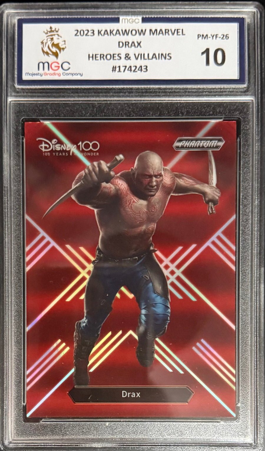 Kakawow Drax Heroes & Villains Card Kakawow Phantom Marvel Disney 100 2023 MGC10