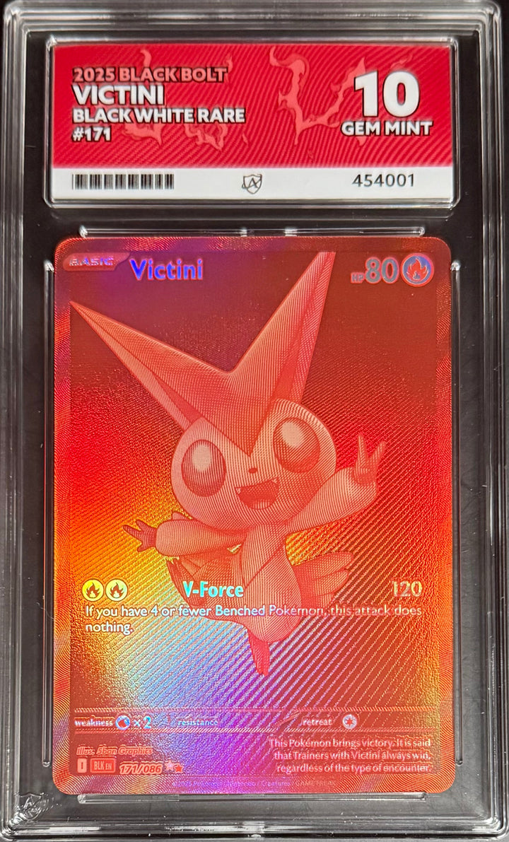 Pokemon Victini 171/086 Black White Rare Pokemon Black Bolt 2025 ACE10