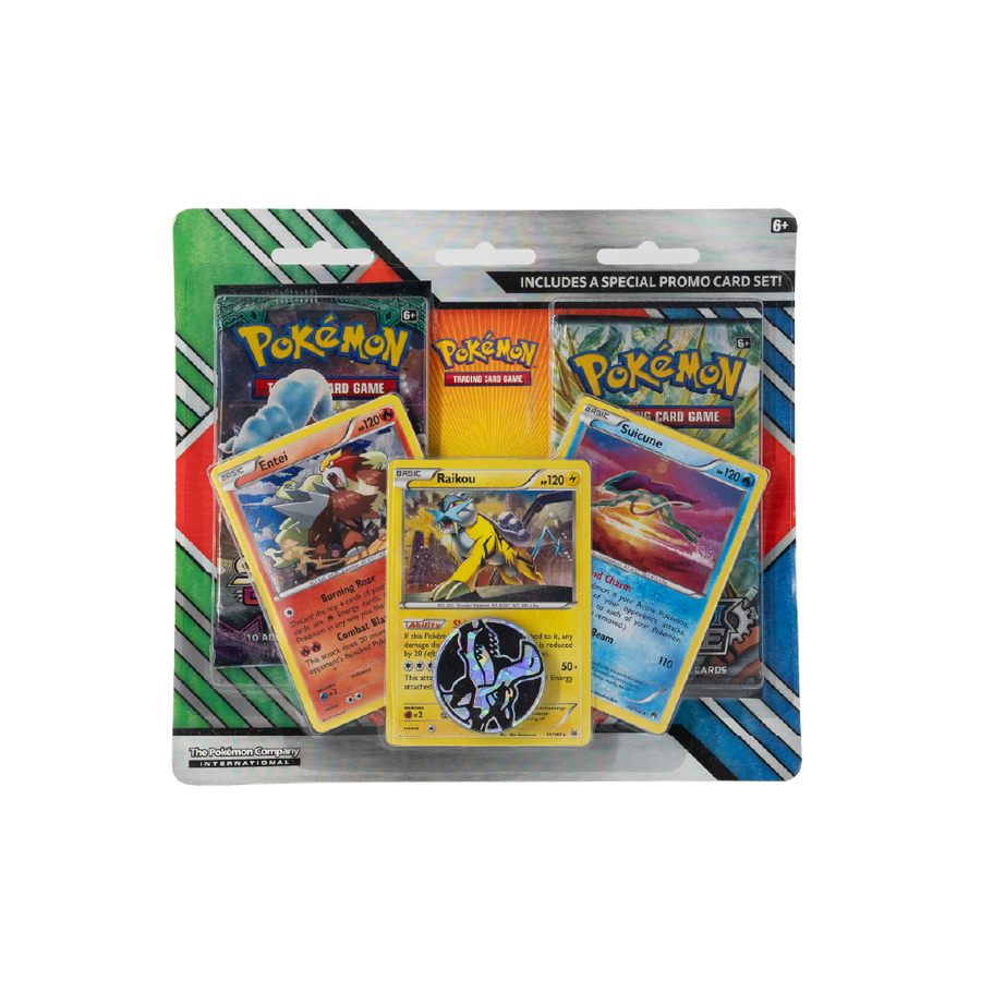 Pokémon 2017 2-Pack Blister - Raikou, Entei, & Suicune