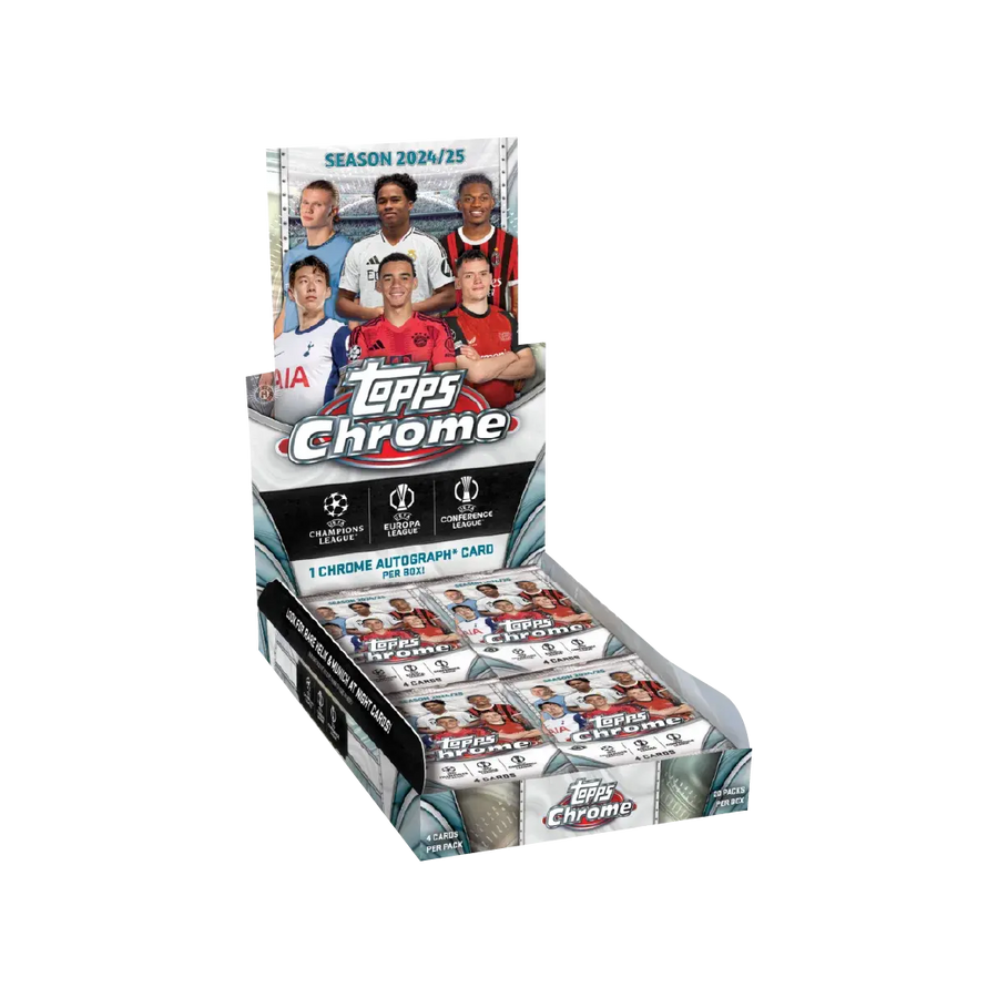 Topps Chrome UEFA Club Competitions UCC 2024-25 Hobby Box