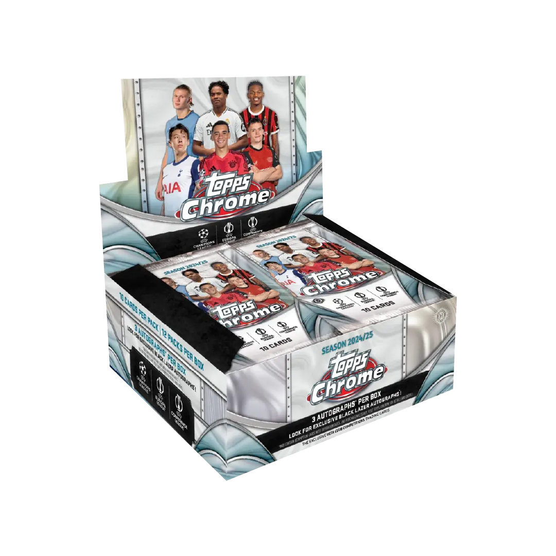 Topps Chrome UEFA Club Competitions UCC 2024-25 Jumbo Box