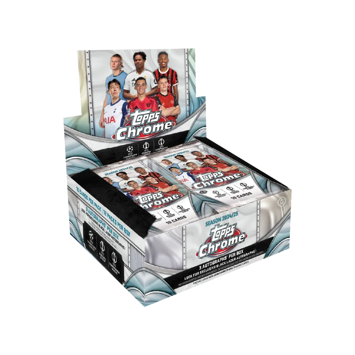 Topps Chrome UEFA Club Competitions UCC 2024-25 Jumbo Box