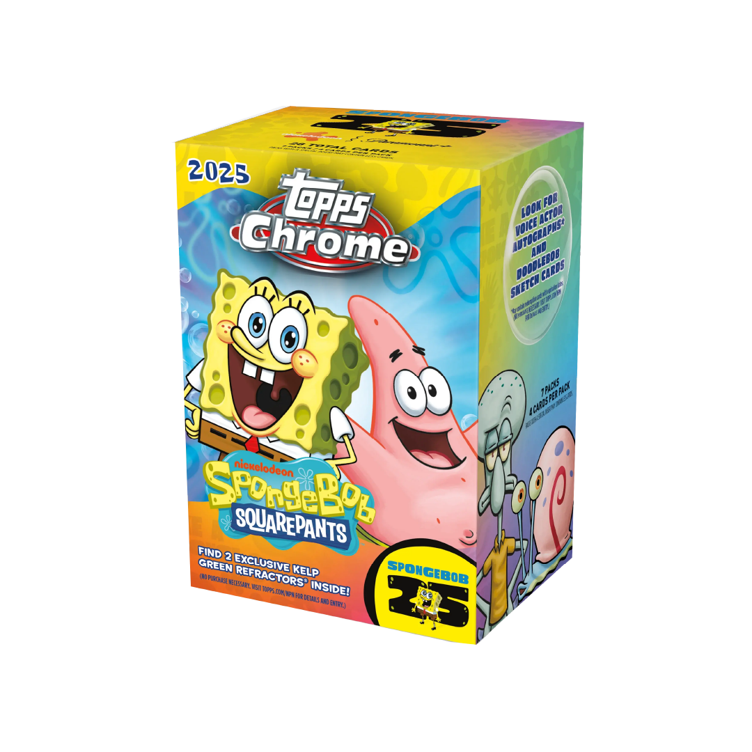 Topps Chrome SpongeBob 25th Anniversary 2025 Value Box