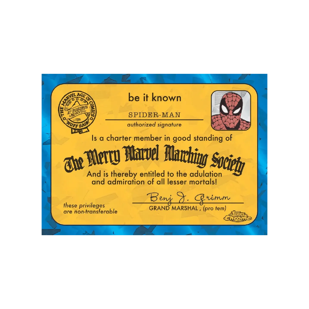 Marvel Comics Chrome Sapphire 2025 Hobby Box