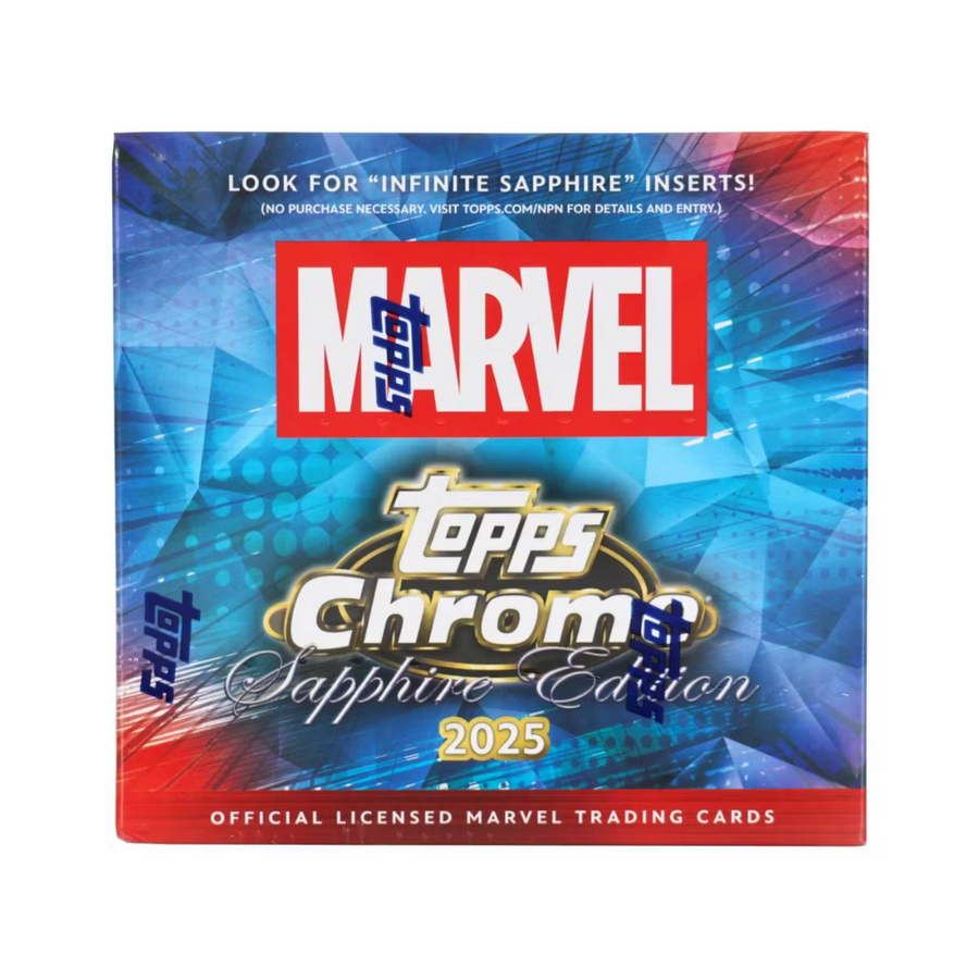 2025 Topps Marvel Chrome Sapphire Edition Box