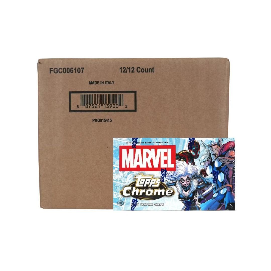 2025 Topps Chrome Marvel Hobby 12-Box Case
