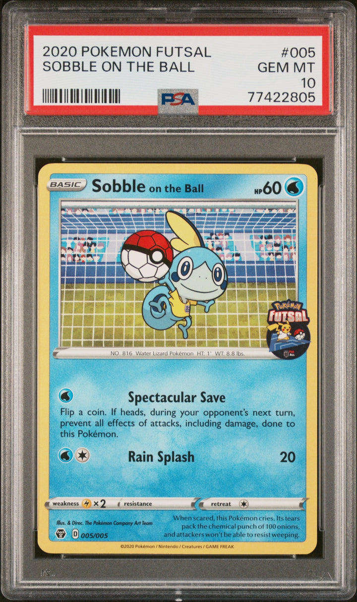 Pokemon Sobble On The Ball 005/005 Pokemon Futsal 2020 PSA10