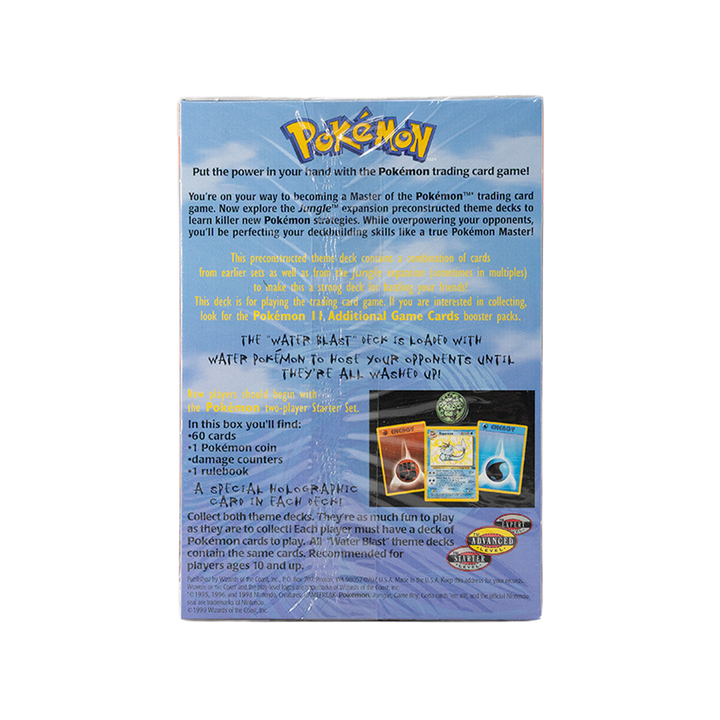 Pokémon 1999 Water Blast Theme Deck Jungle Expansion Sealed