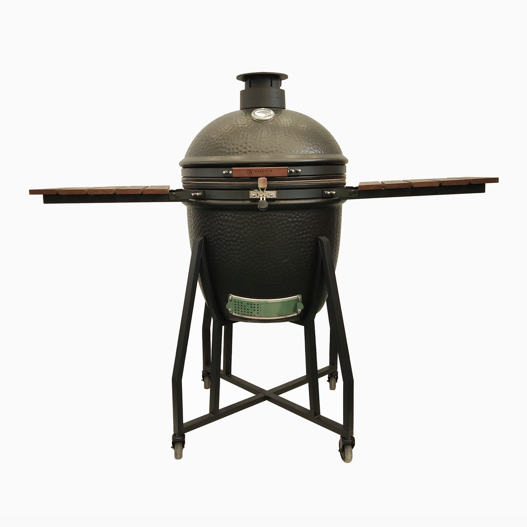 Kamado BBQ 22" Ceramic Grill in Black