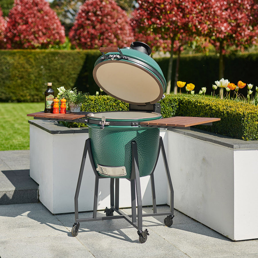 Kamado BBQ 18" Ceramic Grill in Matte Green