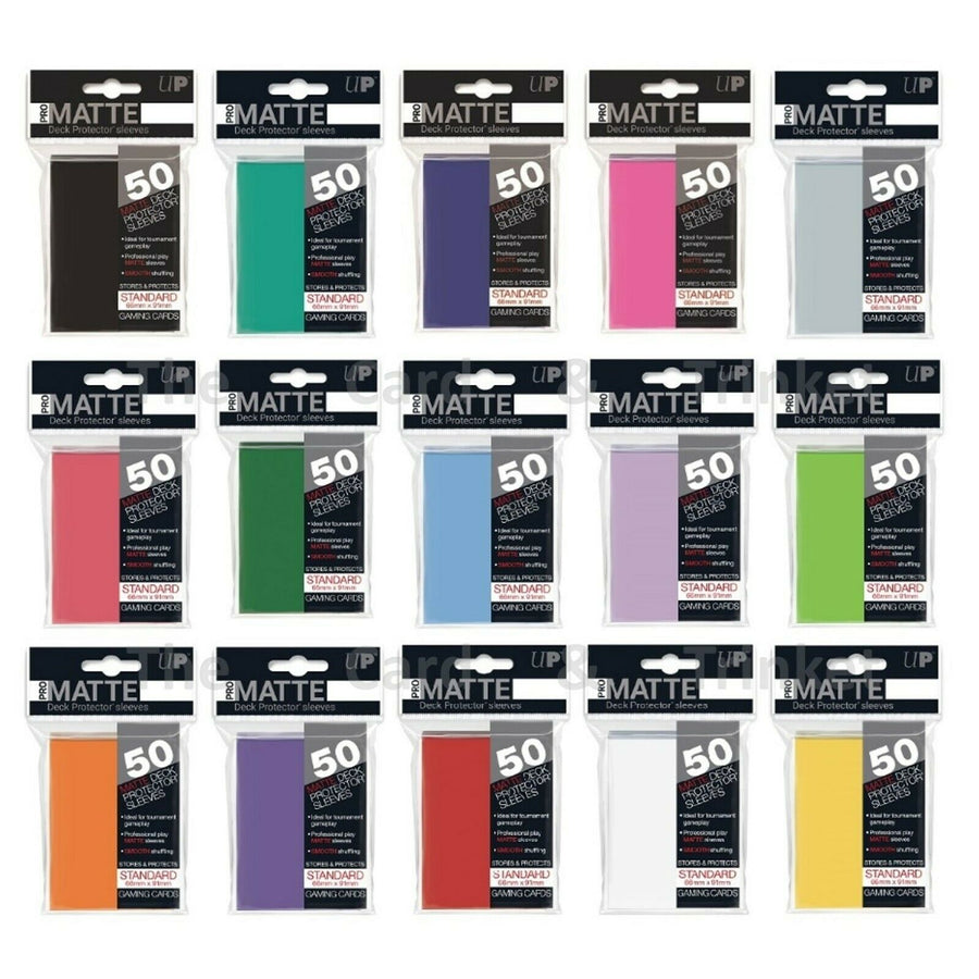 Ultra Pro Matte Colour Deck Protectors Sleeves Standard 66mm x 91mm