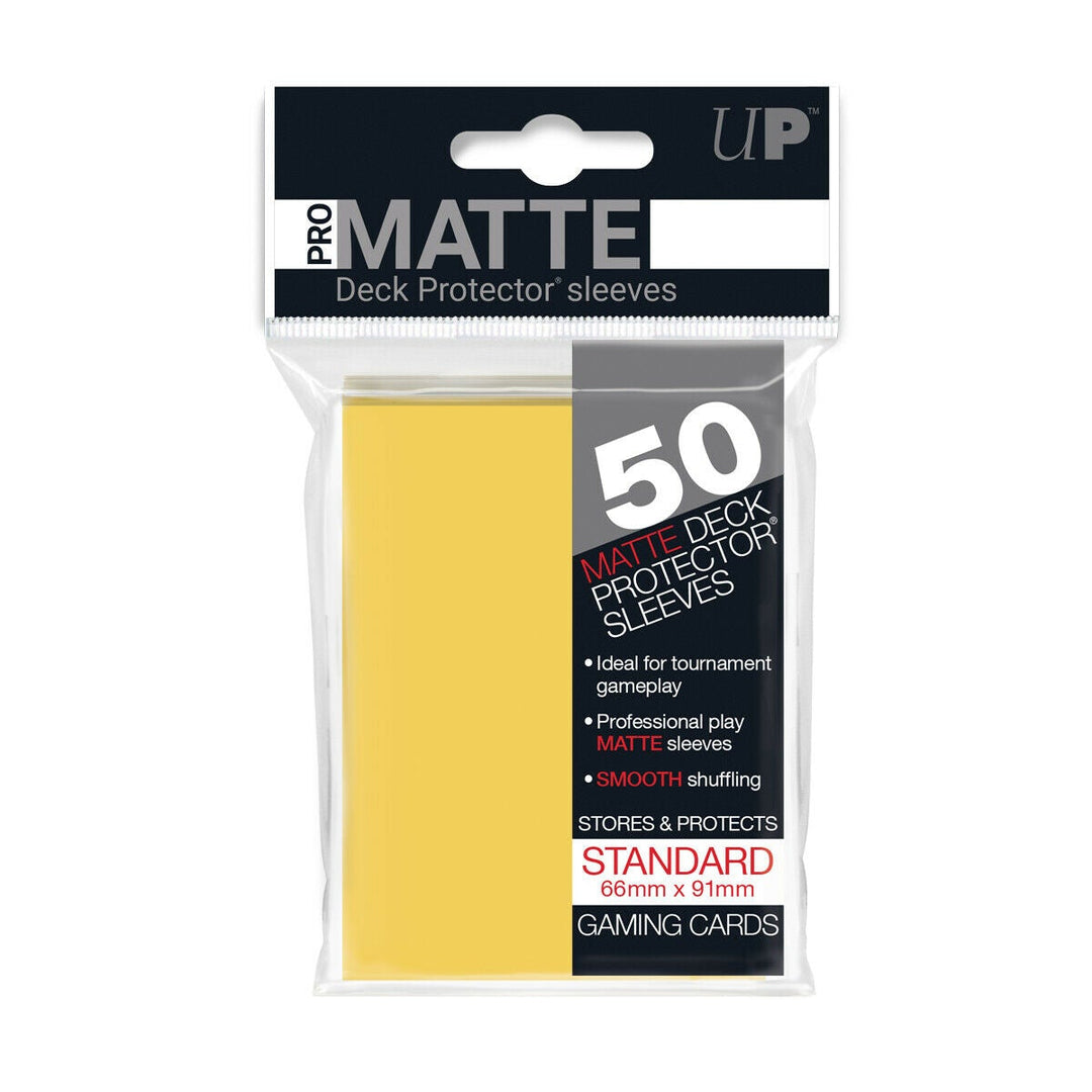 Ultra Pro Matte Colour Deck Protectors Sleeves Standard 66mm x 91mm
